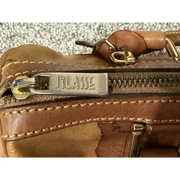 ALVIERO MARTINI CLASSE WORLD MAP BROWN BOSTON BAG - Picture 13 of 14